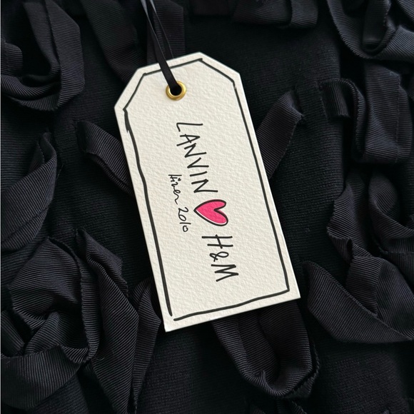 LANVIN FOR H&M Black Ruffled Dress - Picture 7 of 7